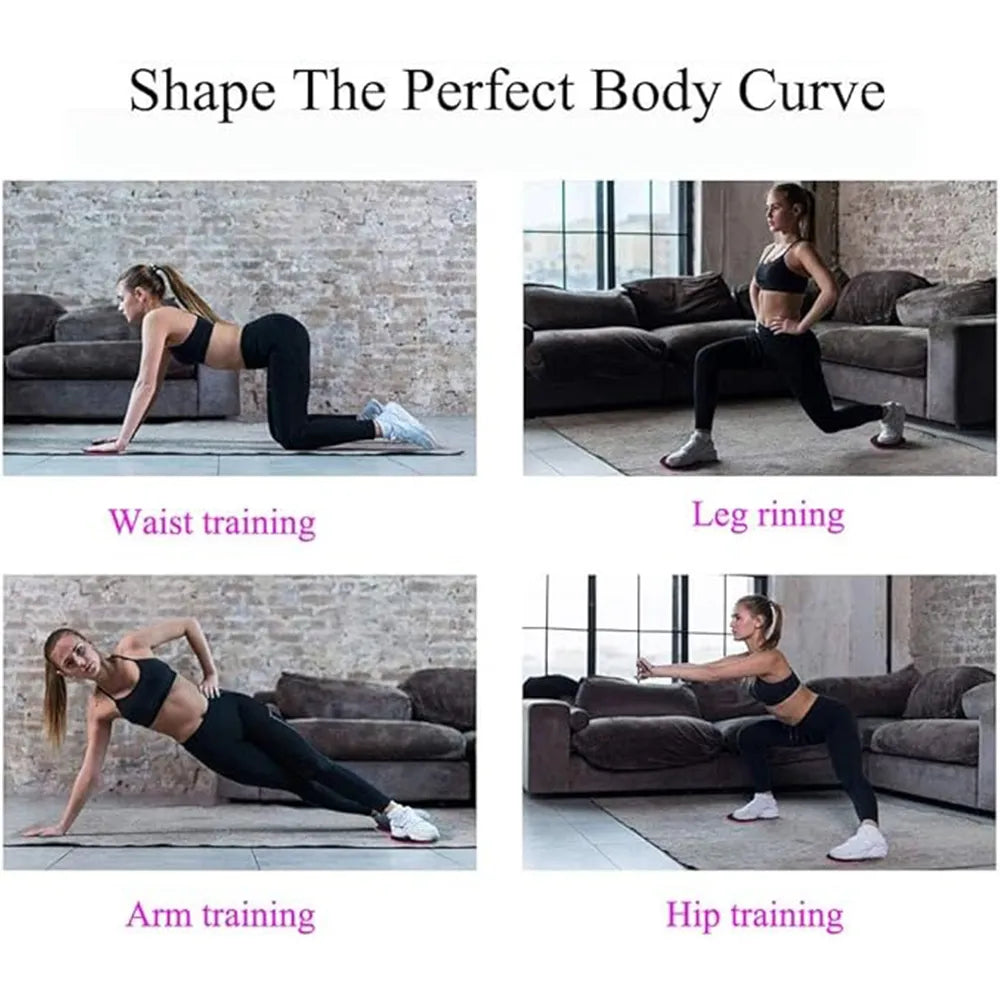 LORDEX Sliders Discs Dual-Sided Core & Full-Body Workout Gliding Discs by Shopistu
