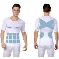 Men’s Compression Slimming Body Shaper Shirt by Shopistu