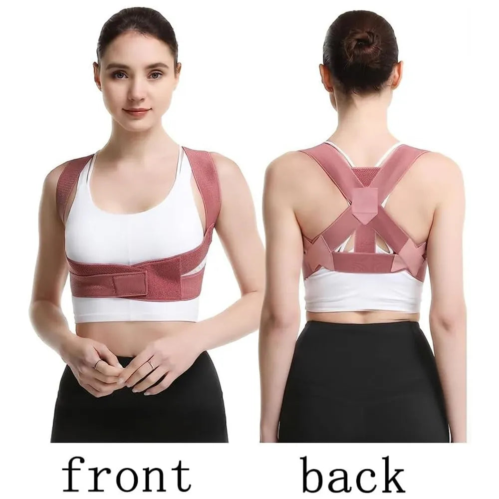 Posture Corrector Belt Adjustable Back & Shoulder Support by Shopistu